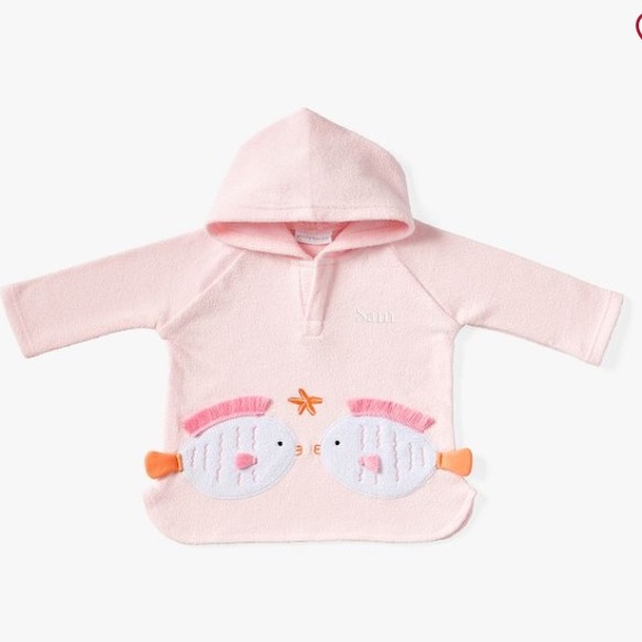 Pottery Barn Kids Fish Nursery Beach Swim Cover Up 6-12 Months - Picture 1 of 14